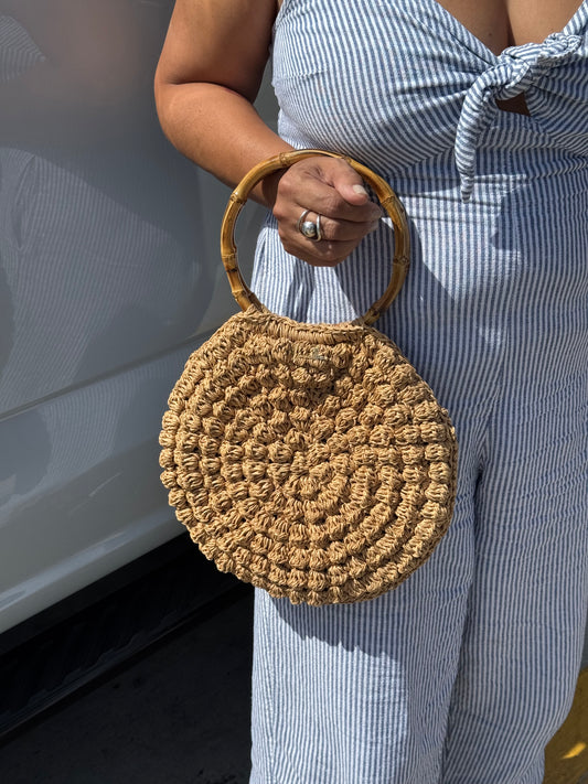 Raffia summer bag
